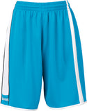 Spalding 4Her Basketball Shorts - Cyan Blue/White/Black