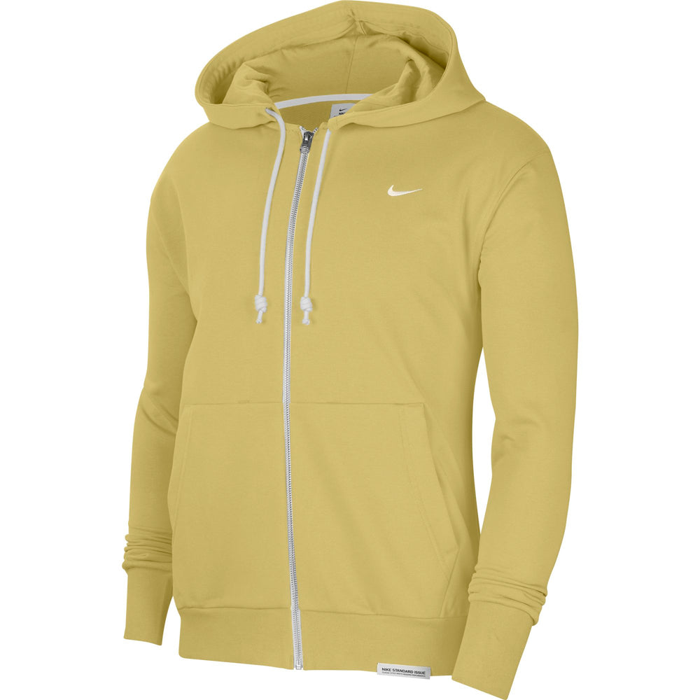 Nike Basketball Dri-fit Standard Issue Full-Zip Hoody - Saturn Gold/Pale Ivory NK-CK6362-700