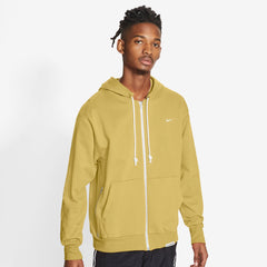 Nike Basketball Dri-fit Standard Issue Full-Zip Hoody - Saturn Gold/Pale Ivory NK-CK6362-700
