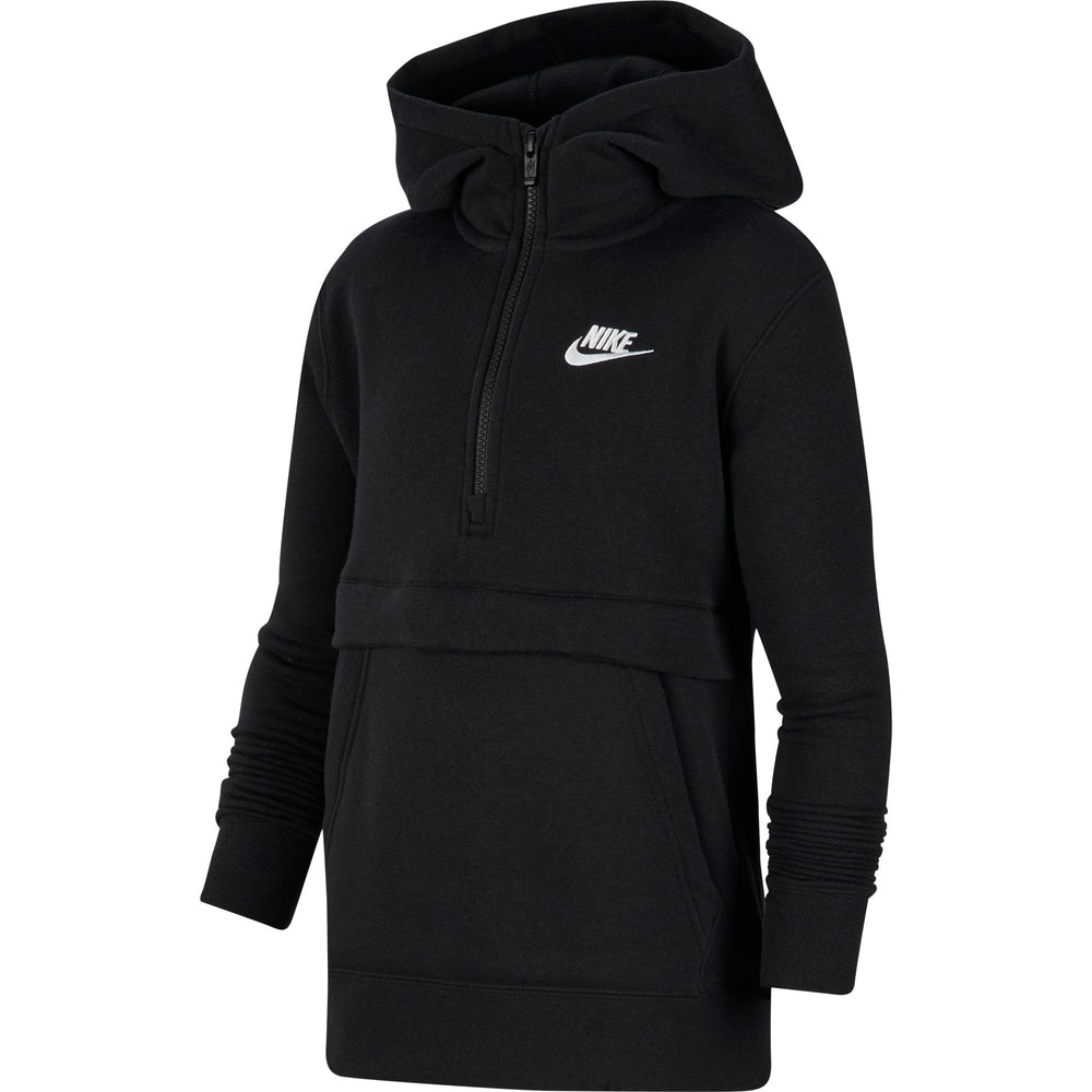 Nike Kids Sportswear Club 1/2 Zip Hoodie - Black/White NK-CQ4297-010