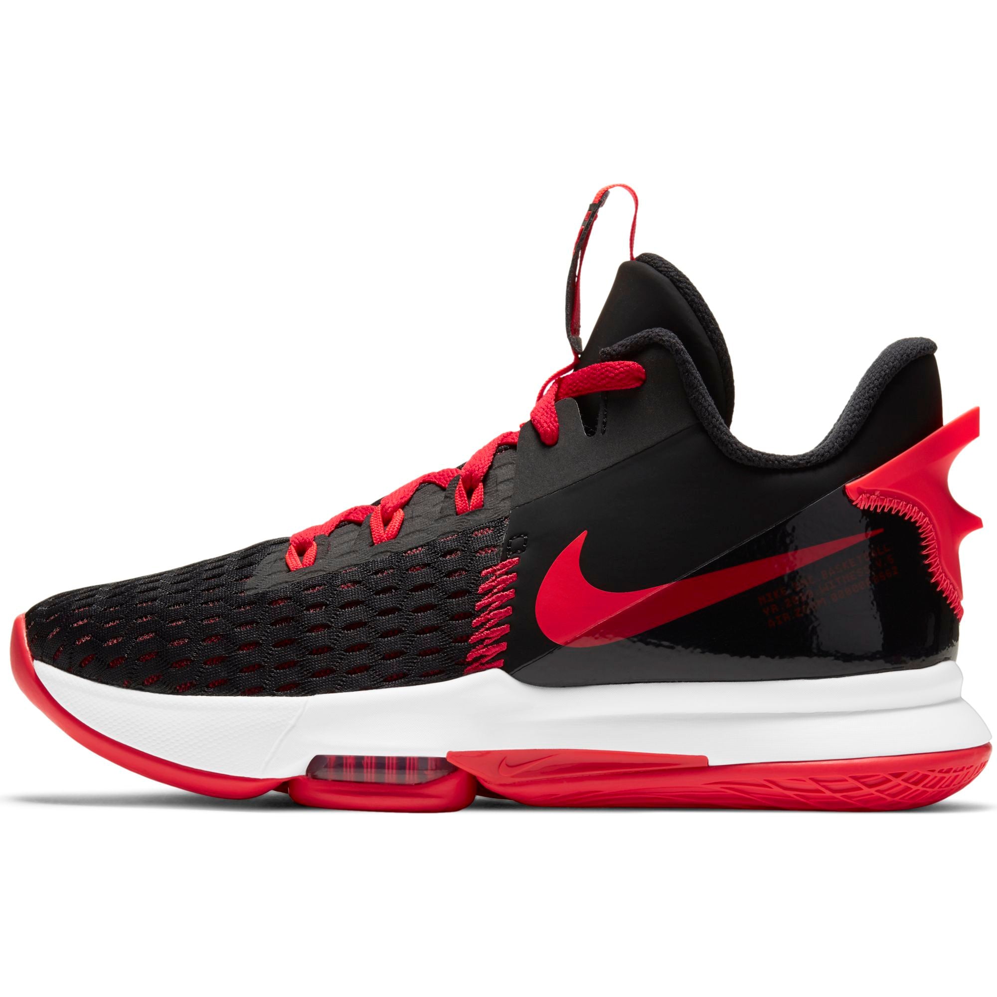 Nike Lebron Witness Basketball Boot/Shoe Black/Bright Crimson/Univ