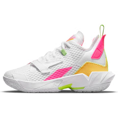 Nike Kids Jordan Basketball Why Not Zer0.4 Basketball Boot/Shoe - White/Citron Pulse/Hyper Pink/Lime Glow NK-CQ9430-102