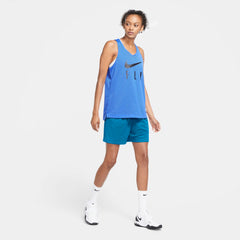 Nike Womens Basketball Swoosh Fly - Laser Blue/Dark Smoke Grey NK-CU4573-446