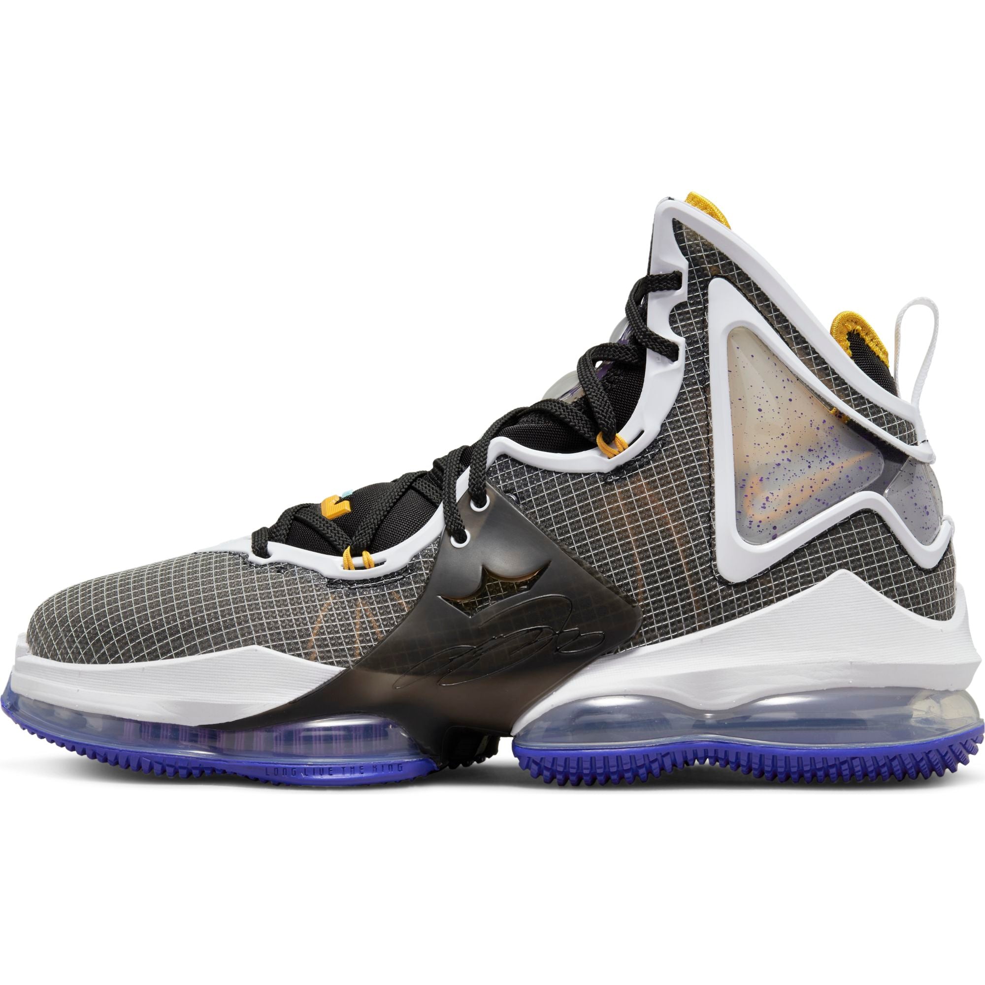 Nike Lebron 19 Basketball Boot/Shoe Black/University Gold/Persian Vi