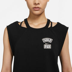 Nike Womens Basketball Standard Issue "Queen Of Courts" Top - Black NK-CZ7221-010