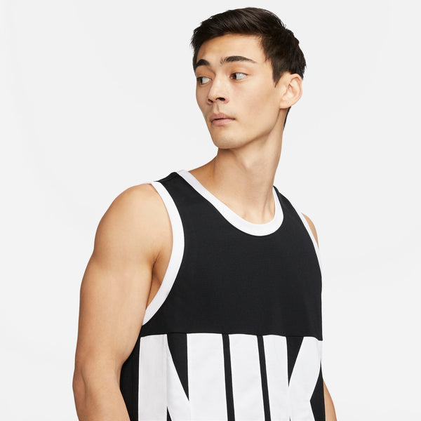 Nike Dri-Fit Starting 5 Tank in Light Smoke Grey/Black/White