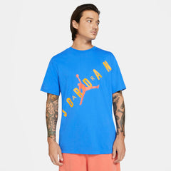 Nike Jordan HBR Short-Sleeved Tee - Signal Blue/University Gold/Turf Orange NK-DA1894-403