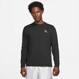 Nike Lebron Basketball Long-Sleeved Loose Fit Embroidered Tee - Black