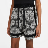Nike Womens Basketball Fly Crossover Printed Shorts - Black/Light Bone NK-DC0869-010