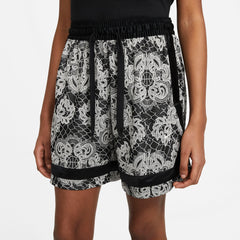 Nike Womens Basketball Fly Crossover Printed Shorts - Black/Light Bone NK-DC0869-010
