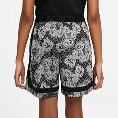 Nike Womens Basketball Fly Crossover Printed Shorts - Black/Light Bone NK-DC0869-010
