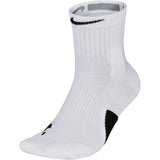 Nike Basketball Elite Mid Quarter Socks (1 Pair) - White/Black
