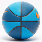 Nike Everyday All Court 8 Panel Basketball - Size 7 - Marina Blue/Black/Rush Orange