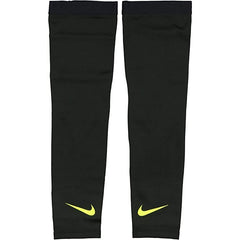 Nike Pack of 2 Reveal Arm Warmers / Basketball Shooting Sleeves - Black/Volt