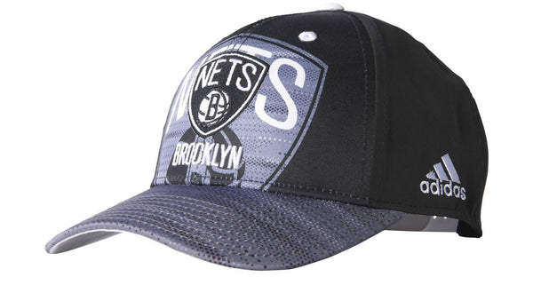 Adidas NBA Brooklyn Nets Cap Black White Medium Lead SwiSh basketball