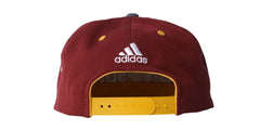 Adidas NBA Cleveland Cavaliers Flat Peak Cap - Collegiate Burgundy/Collegiate Gold/Grey