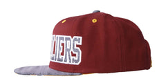 Adidas NBA Cleveland Cavaliers Flat Peak Cap - Collegiate Burgundy/Collegiate Gold/Grey