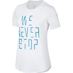 Nike Womens Basketball Dry "We Never Stop" Tee - NK-857913-100
