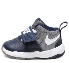 Nike Kids Team Hustle D 8 (TD) Toddler Basketball Boot/Shoe - Midnight Navy/White/Cool Grey