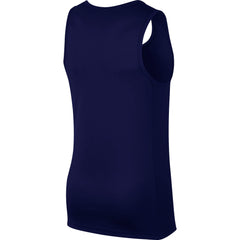 Nike Basketball Dry Fit Drop-Tail Top - Blue Void/White