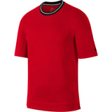 Nike Basketball Dry Fit Short Sleeved Top - University Red/Black