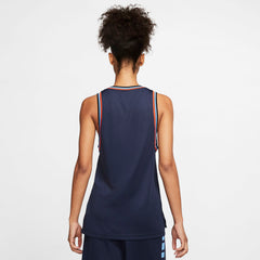 Nike Womens Basketball Dri-fit Layering Training Top - Obsidian/Black/Team Orange