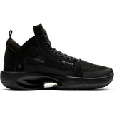 Nike Kids Jordan Air XXXIV Basketball Boot/shoe - Black/Dark Smoke Grey/Electric Green