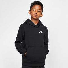Nike Kids Sportswear Pullover Hoodie - Black/White