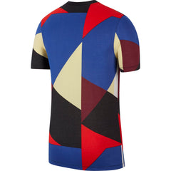 Nike Kyrie Basketball Edgy Dri-fit Tee - White/Black/Deep Royal Blue/Habanero Red