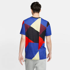 Nike Kyrie Basketball Edgy Dri-fit Tee - White/Black/Deep Royal Blue/Habanero Red