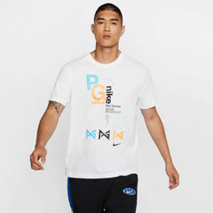 Nike PG Dri-fit Player Profile Basketball Tee - White