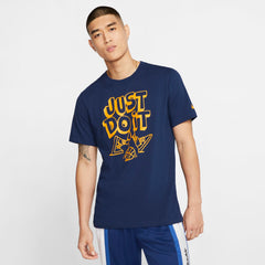 Nike Basketball Basketball Is Life - Just Do It Tee - Blue Void