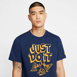 Nike Basketball Basketball Is Life - Just Do It Tee - Blue Void