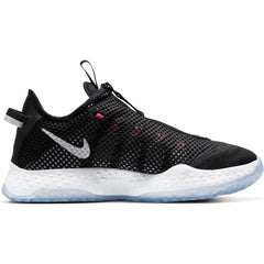 Nike PG 4 Basketball Shoe - Black/White/Light Smoke Grey