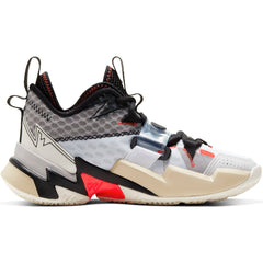 Nike Kids Jordan Why Not Zer0.3 Basketball Boot/Shoe - White/Bright Crimson/Black