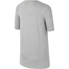 Nike Kids Straight Baller Textured Graphic Tee - Dark Grey Heather/University Red