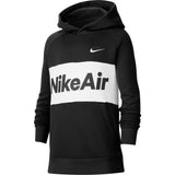 Nike Kids Air Pullover Fleece Hoodie - Black/White/University Red