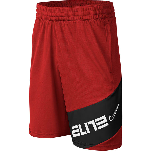 Nike Kids Elite Graphic Basketball Shorts University Red Black White