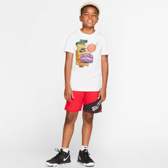 Nike Kids Elite Graphic Basketball Shorts - University Red/Black/White