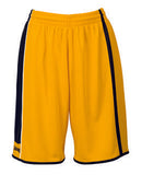 Spalding 4Her Basketball Shorts - Yellow/Black/White
