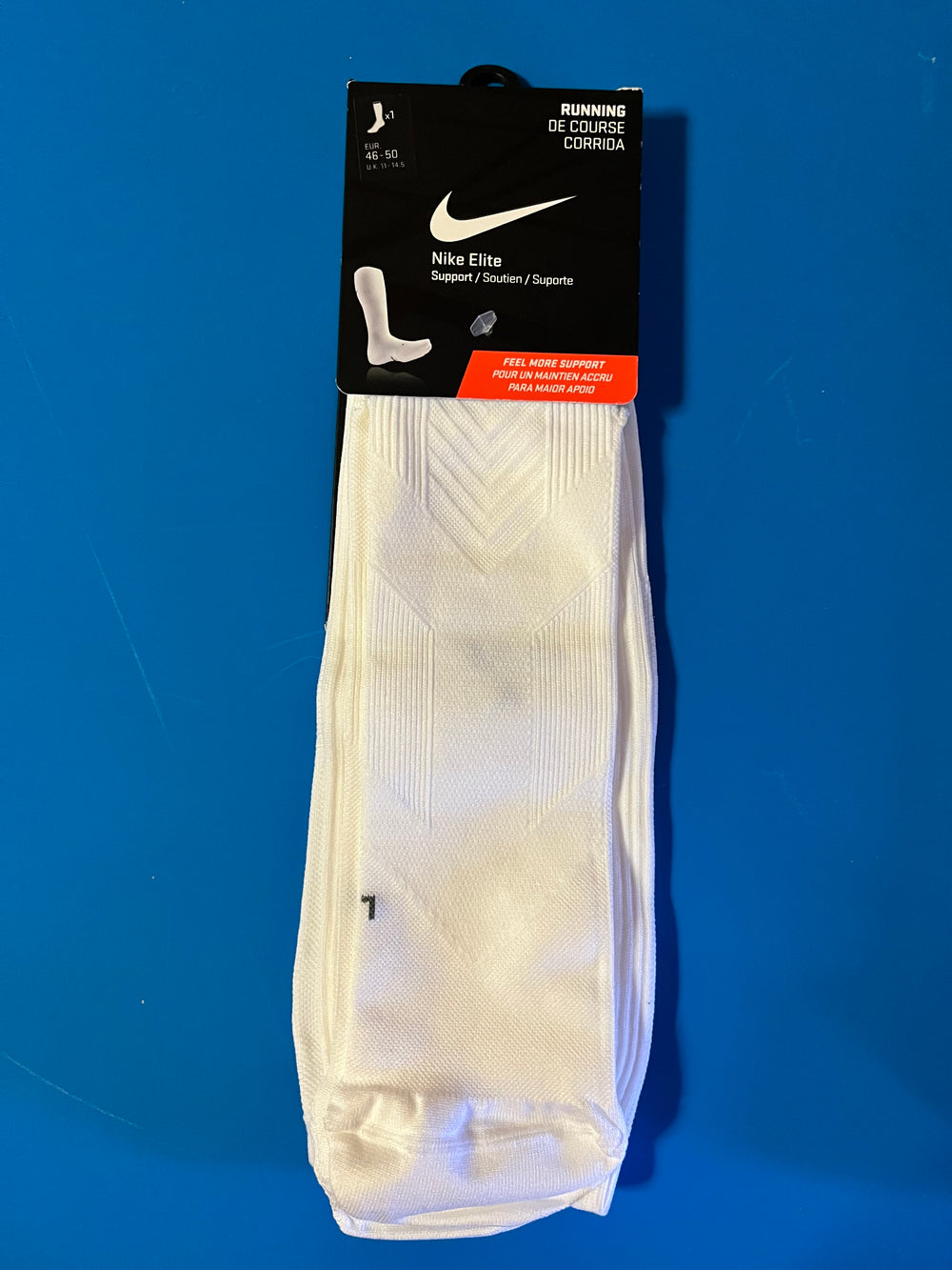Nike Anti Blister Support Knee-High Running Socks (1 Pair) White