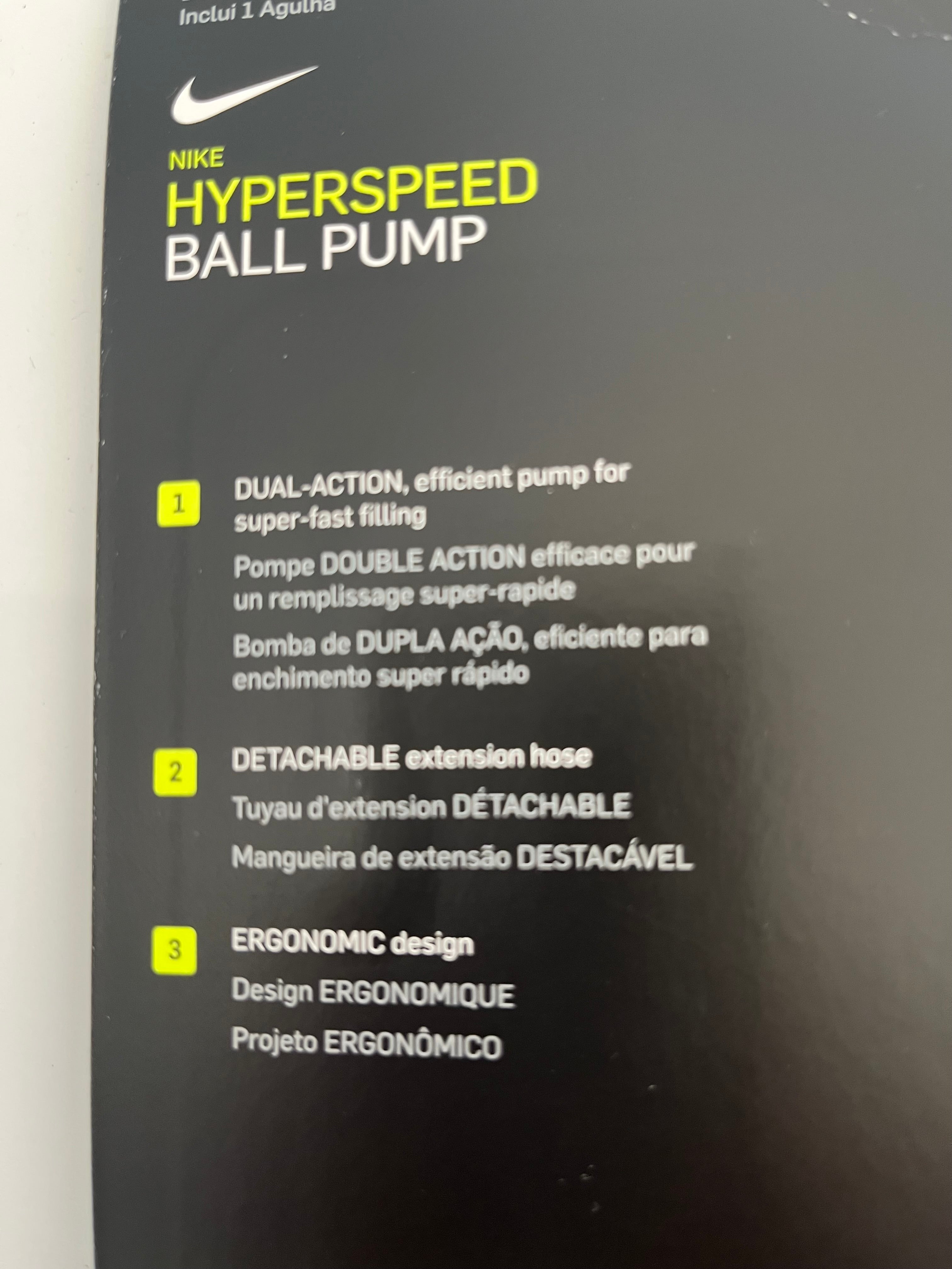 Nike HyperSpeed Ball Pump - Black - Black/Volt Yellow