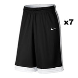 TEAM SET - CLEARANCE - Basketball Shorts - Nike National Varsity - Black with White - 0 Tops, 7 Shorts - Sizes 2XL - 3XL (see description for details)