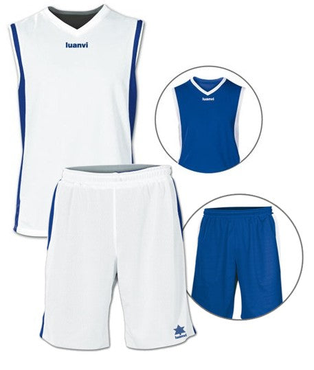 Luanvi Unisex Team Reversible Kit - Royal Blue/White LU-05125-05126-1517