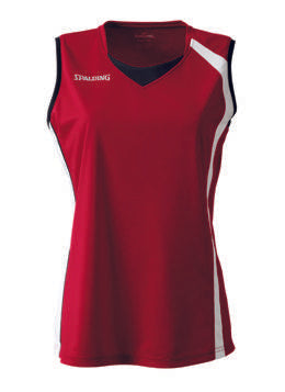 Spalding 4Her Basketball Top - Red/White/Black SP-3012444-02