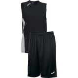 Teamwear - Joma Cancha Sleeveless  & Nobel Long Shorts Set - Black/White - JO-101573-102-101648-White