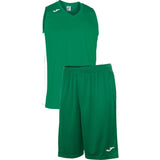Teamwear - Joma Cancha Sleeveless  & Nobel Long Shorts Set - Green/White - JO-101573-452-101648-White