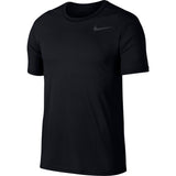 Nike Training Superset Short Sleeved Top - Black/Metallic Hematite