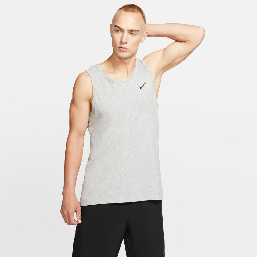 Nike Training Dri-fit Tank - Dark Grey Heather/Black NK-AR6069-063