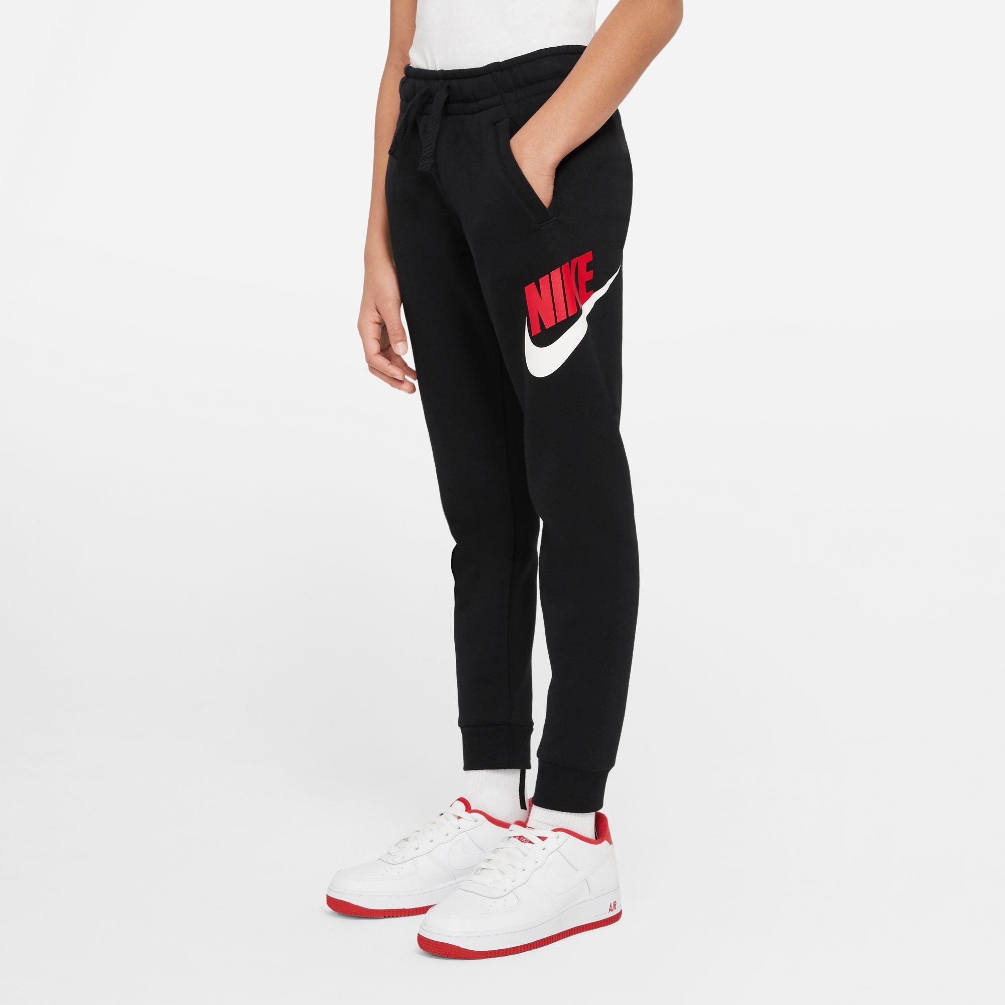 Nike Kids Sportswear Club Fleece - Black/University Red NK-CJ7863-016